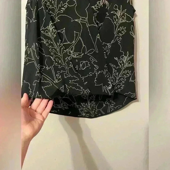 Rag & Bone Faux Wrap Silk Tank Floral Top Blouse Size XXS - Picture 6 of 10